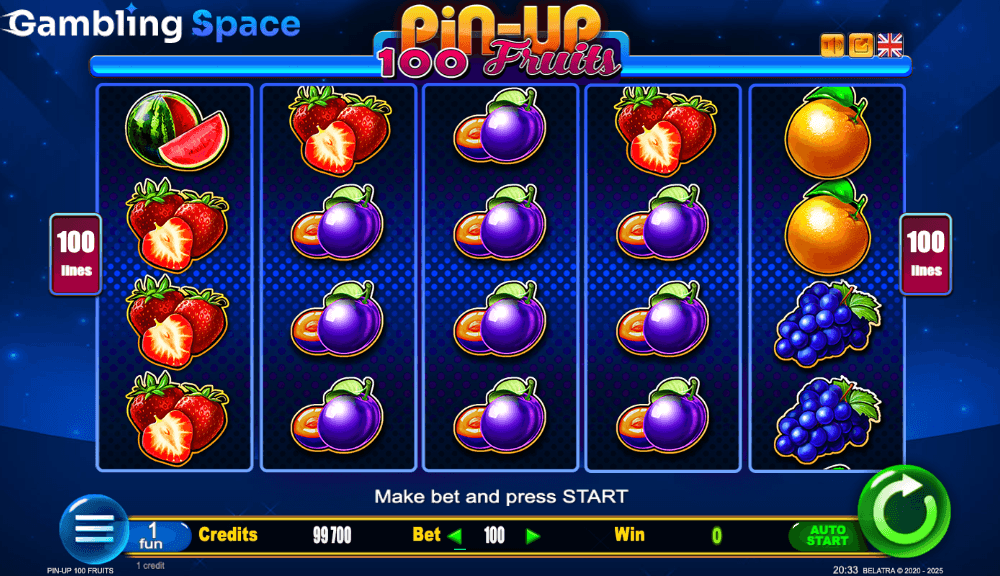 Pin-Up 100 Fruits – Screenshot 4
