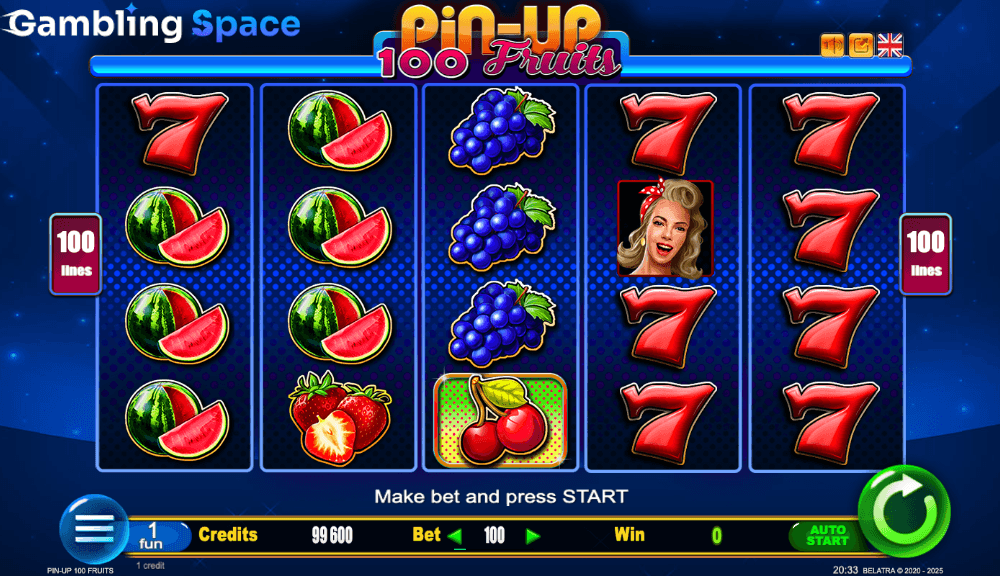 Pin-Up 100 Fruits – Screenshot 5