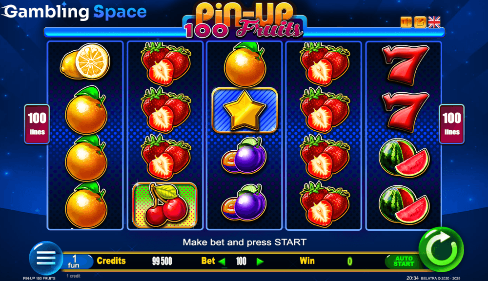 Pin-Up 100 Fruits – Screenshot 6