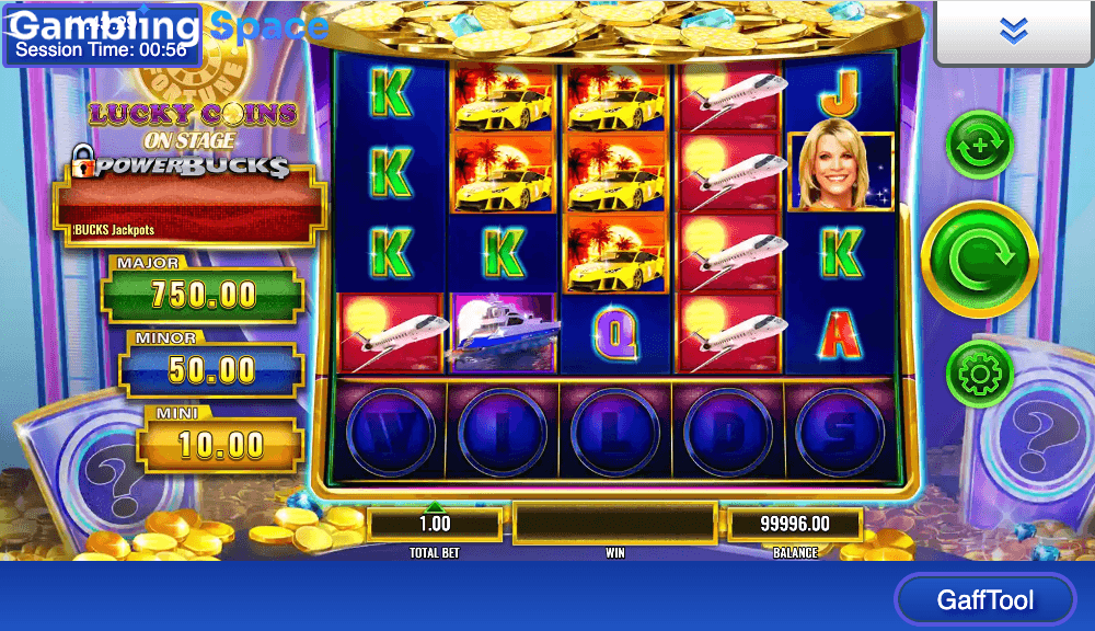 PowerBucks Wheel of Fortune Lucky Coins On Stage – Screenshot 5