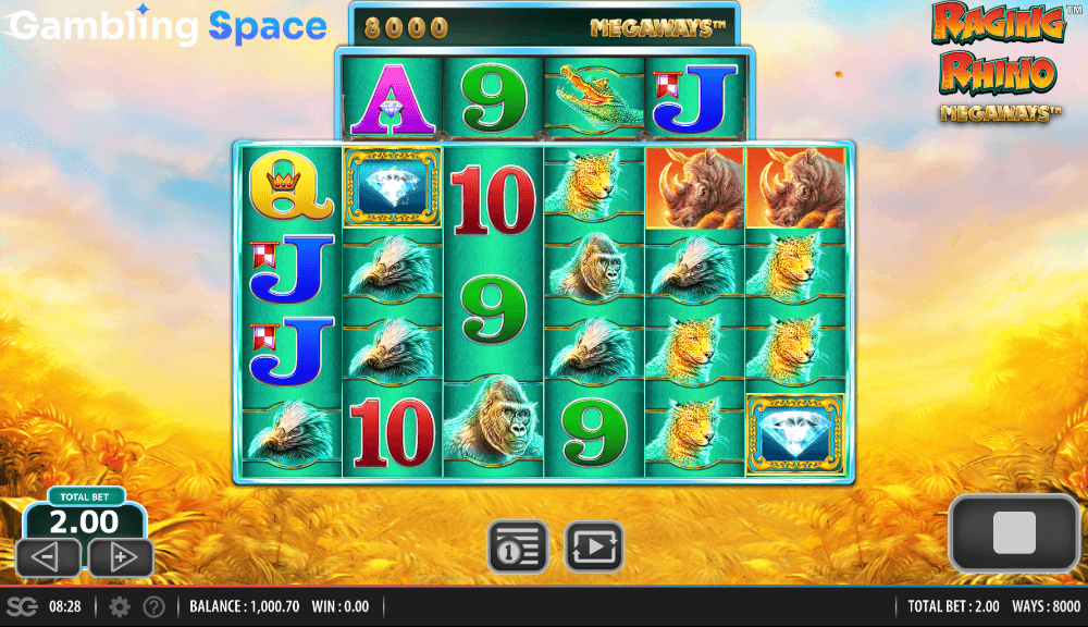 Raging Rhino Megaways – Screenshot 6