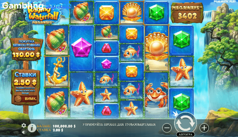 Raging Waterfall Megaways – Screenshot 2
