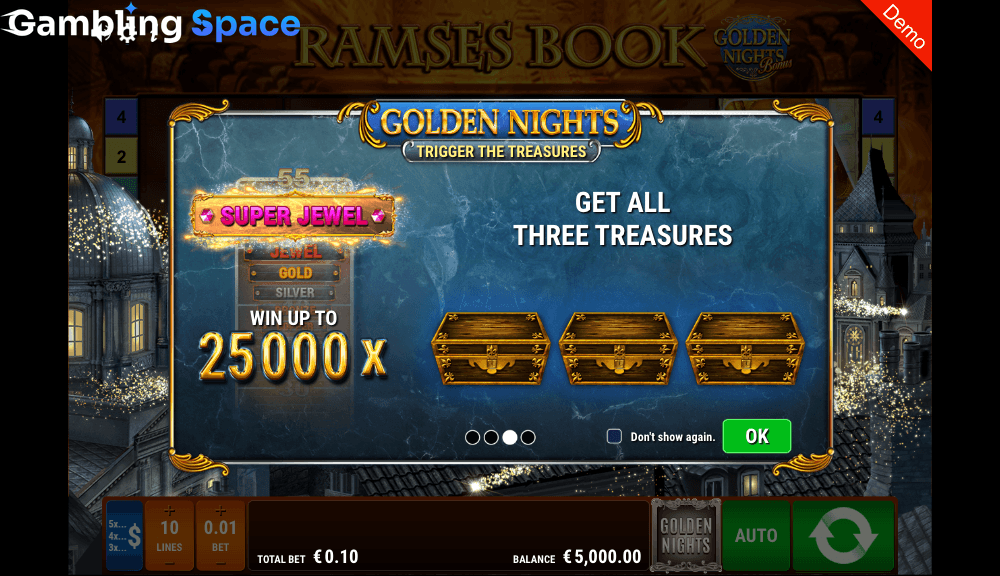 Ramses Book Golden Nights Bonus – Screenshot 1