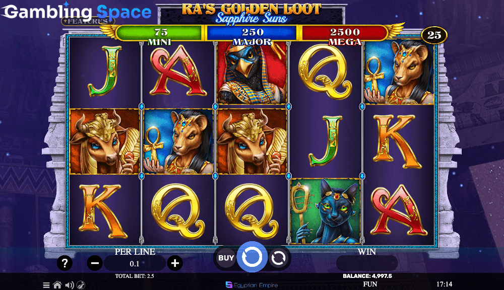 Ra's Golden Loot - Sapphire Suns – Screenshot 3