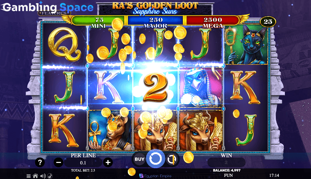 Ra's Golden Loot - Sapphire Suns – Screenshot 4