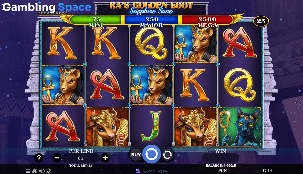 Ra's Golden Loot - Sapphire Suns – Screenshot 6