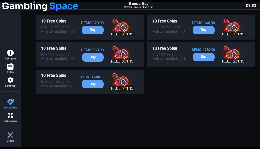 Redrose Sanctuary Bonus Buy – Screenshot 3