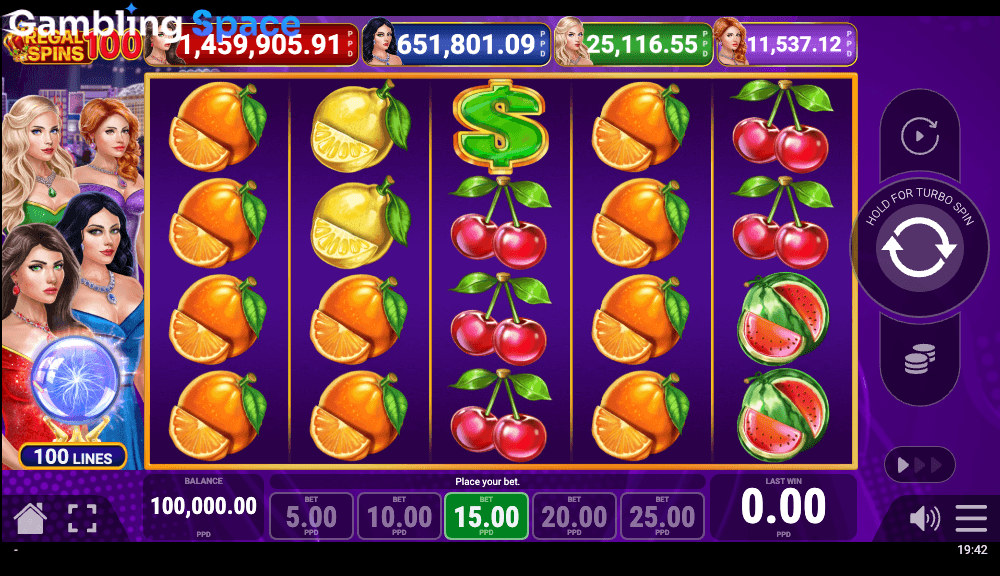 Regal Spins 100 – Screenshot 2