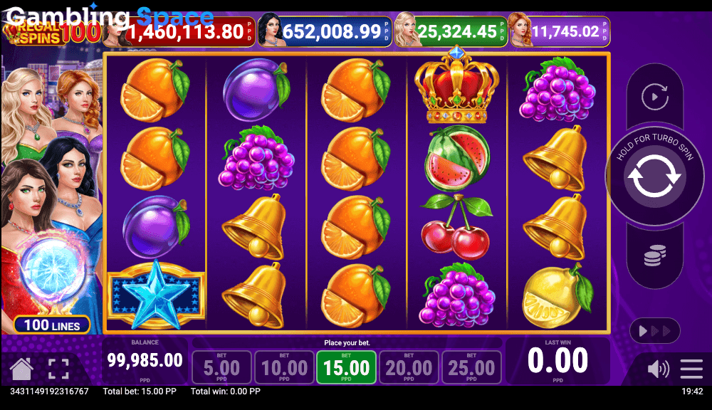 Regal Spins 100 – Screenshot 3