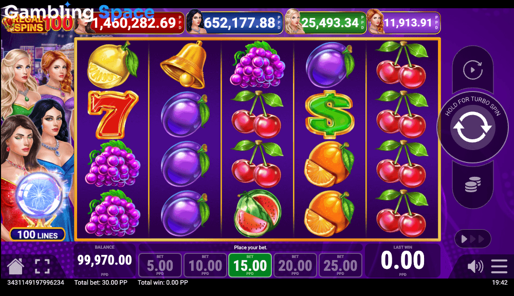 Regal Spins 100 – Screenshot 4
