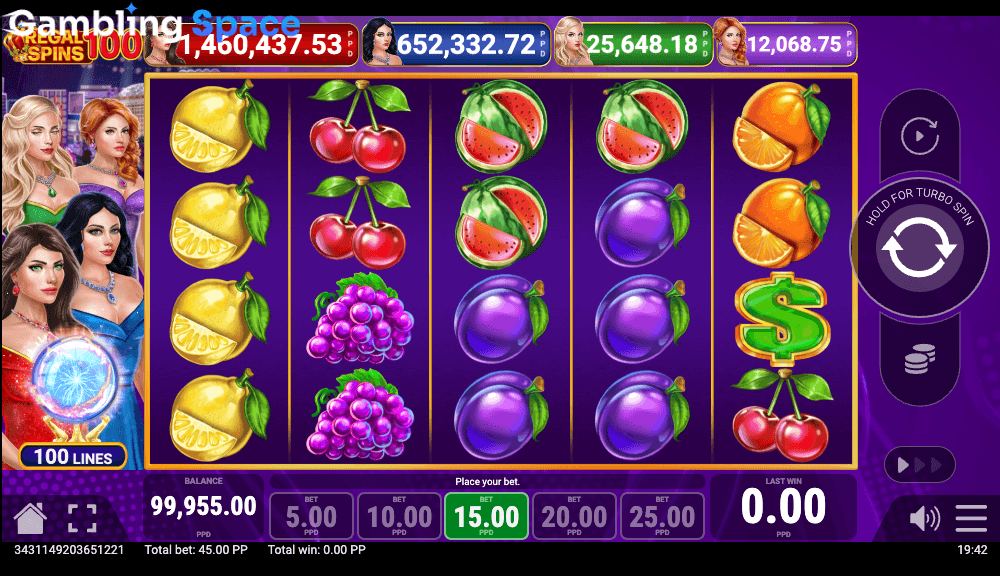 Regal Spins 100 – Screenshot 5