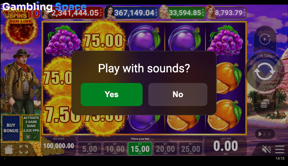 Regal Spins 10 Sun Link – Screenshot 1