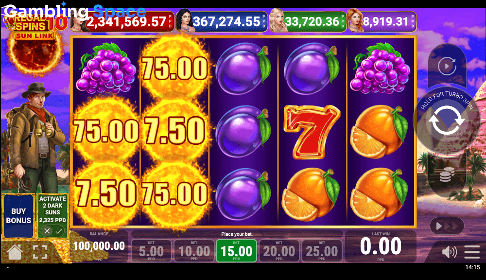 Regal Spins 10 Sun Link – Screenshot 2