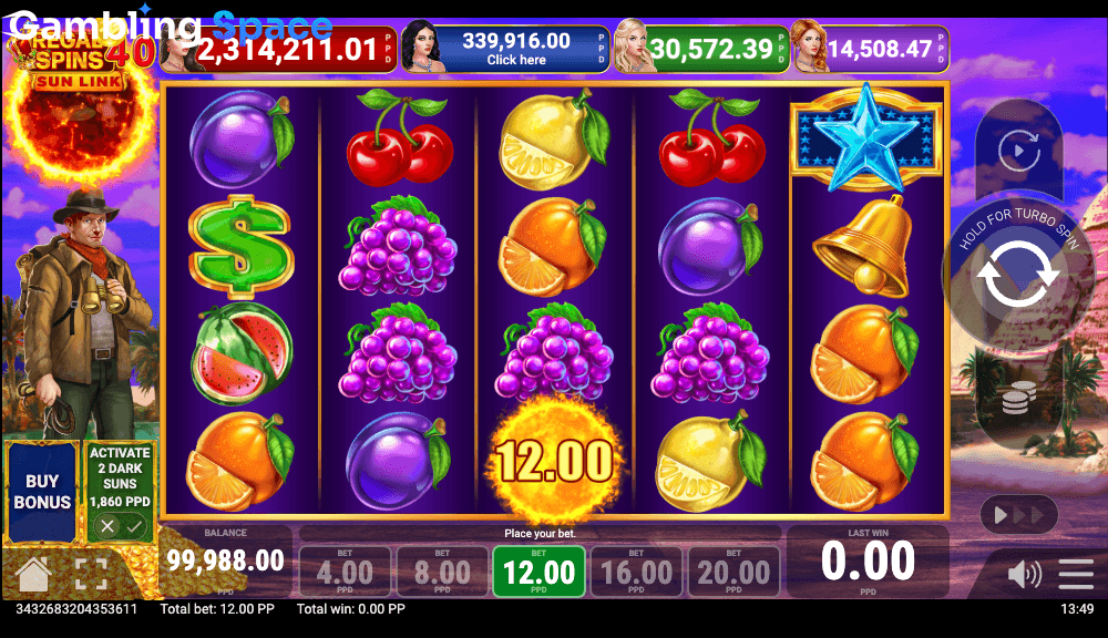 Regal Spins 40 Sun Link – Screenshot 3
