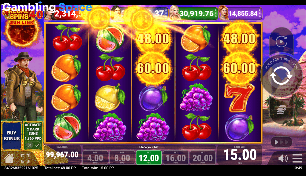Regal Spins 40 Sun Link – Screenshot 6