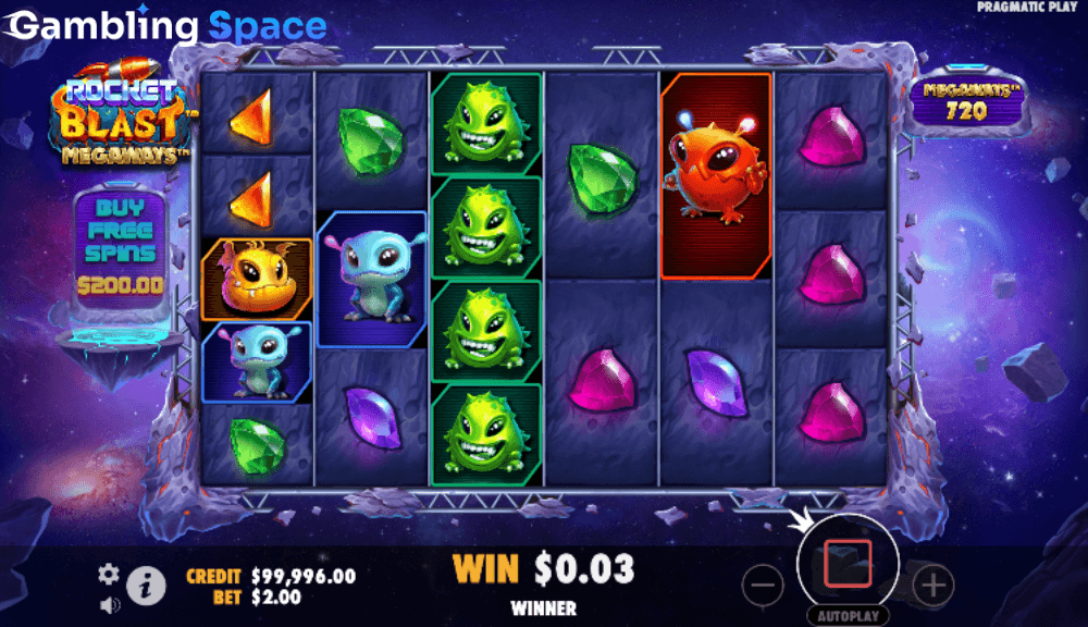 Rocket Blast Megaways – Screenshot 3