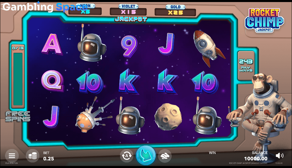 Rocket Chimp Jackpot – Screenshot 1