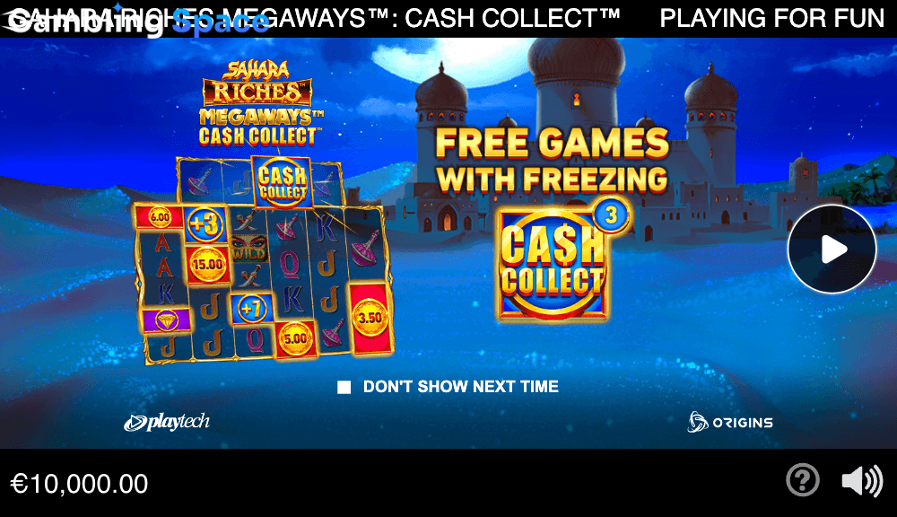 Sahara Riches Megaways Cash Collect – Screenshot 1
