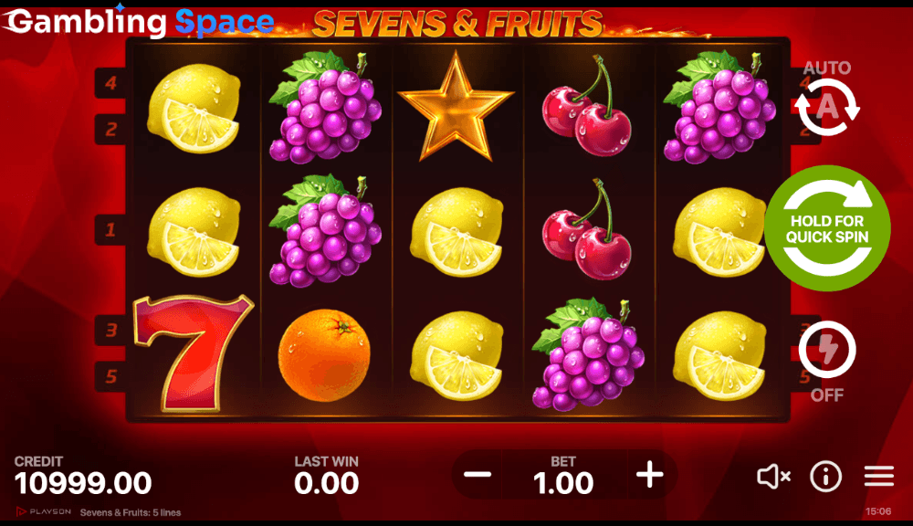 Sevens & Fruits – Screenshot 3