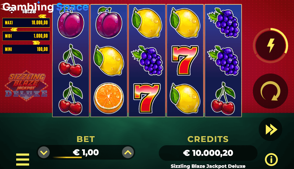 Sizzling Blaze Jackpot Deluxe – Screenshot 4