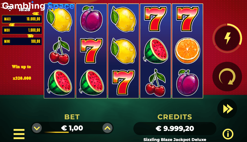 Sizzling Blaze Jackpot Deluxe – Screenshot 5