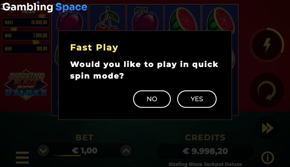 Sizzling Blaze Jackpot Deluxe – Screenshot 6
