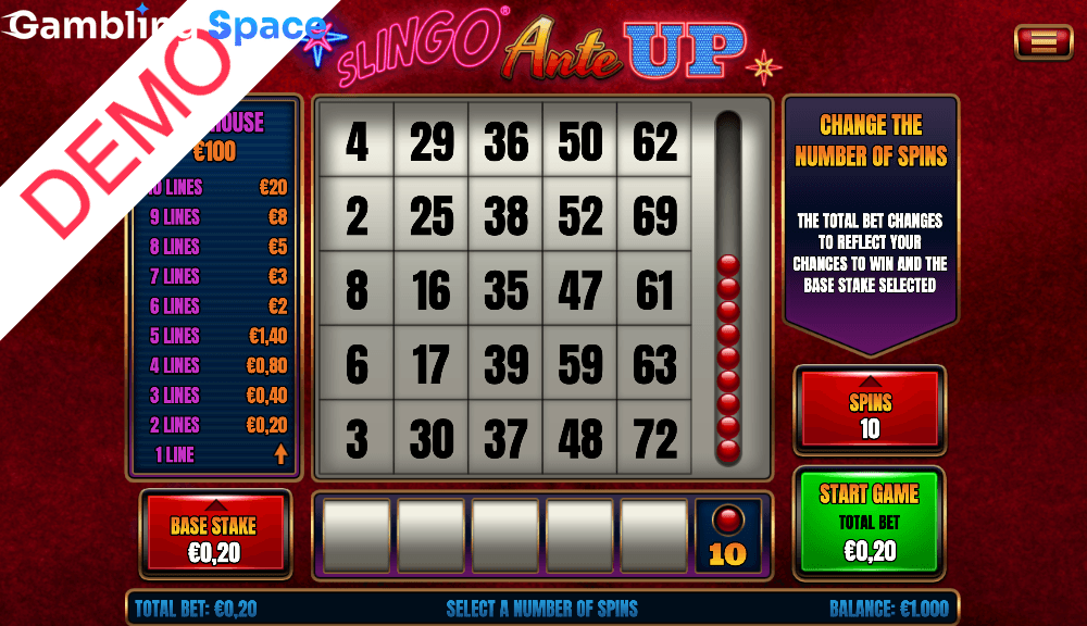 Slingo Ante Up – Screenshot 1