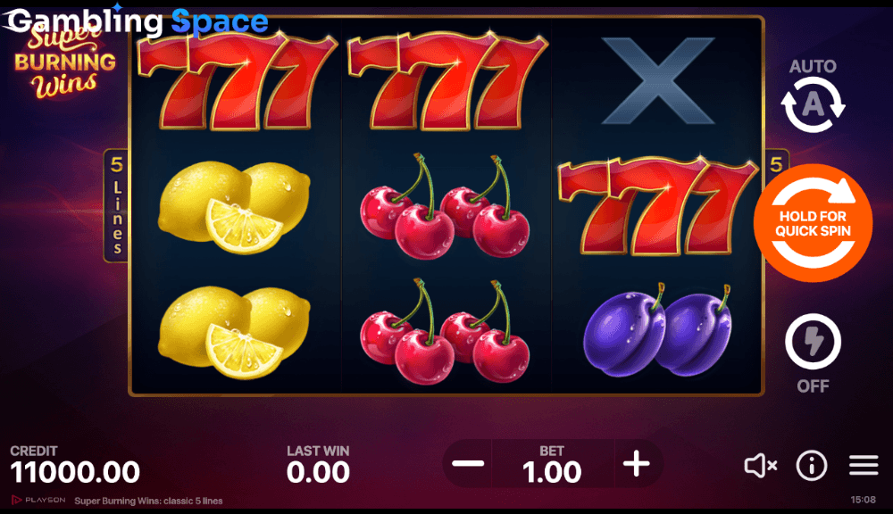 Super Burning Wins – Screenshot 2