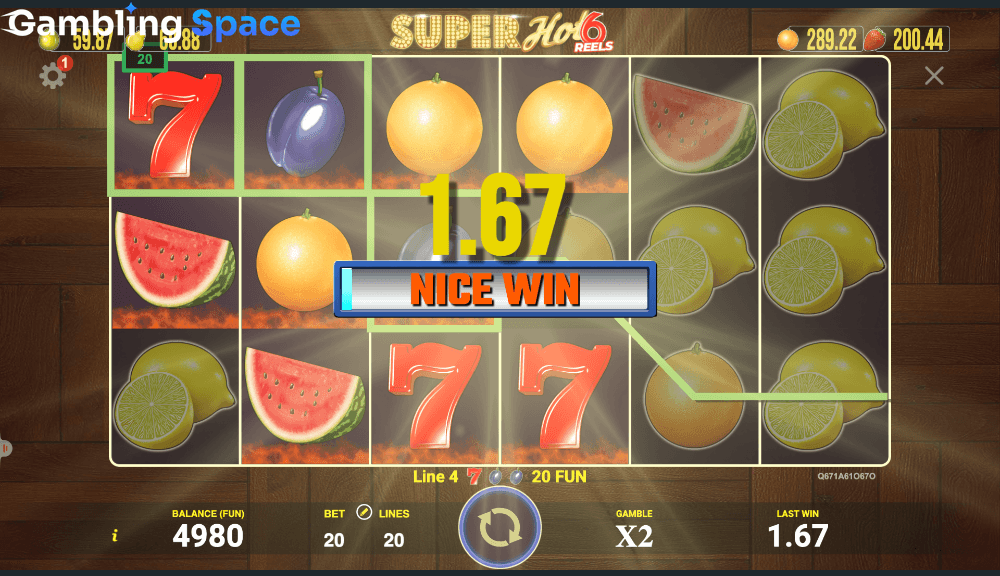 Super Hot 6 Reels – Screenshot 2