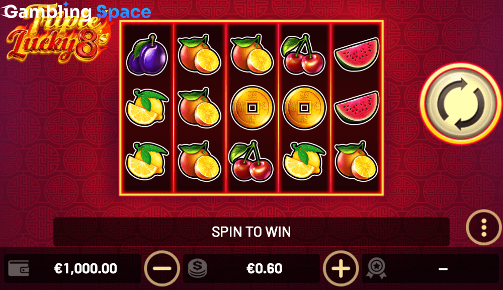 Triple Lucky 8's – Screenshot 1