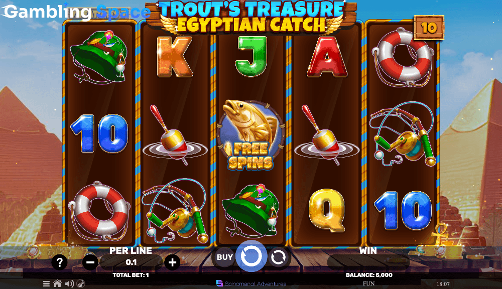 Trout's Treasure - Egyptian Catch – Screenshot 2