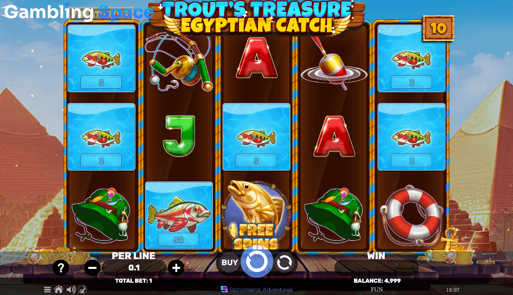 Trout's Treasure - Egyptian Catch – Screenshot 3