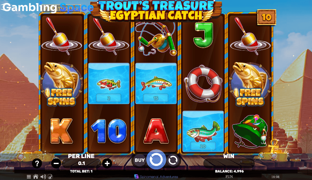 Trout's Treasure - Egyptian Catch – Screenshot 6