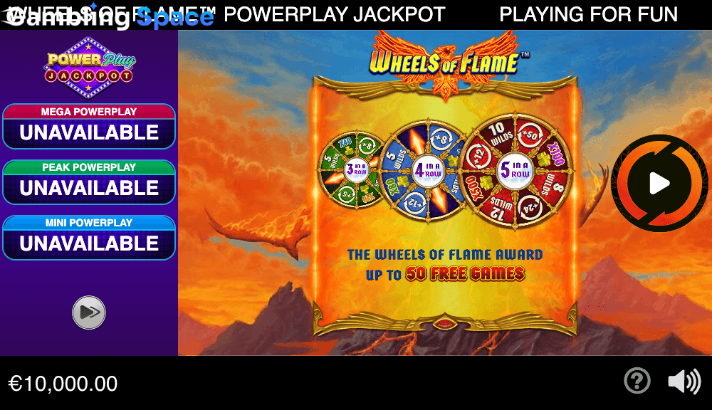 Wheels of Flame PowerPlay Jackpot – Screenshot 1