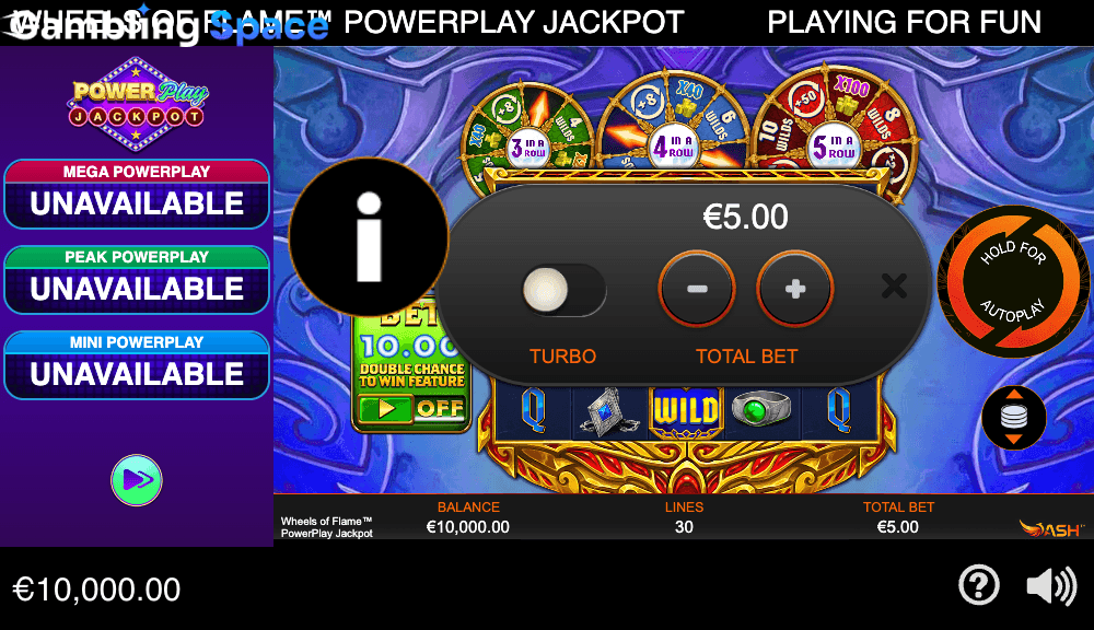 Wheels of Flame PowerPlay Jackpot – Screenshot 2