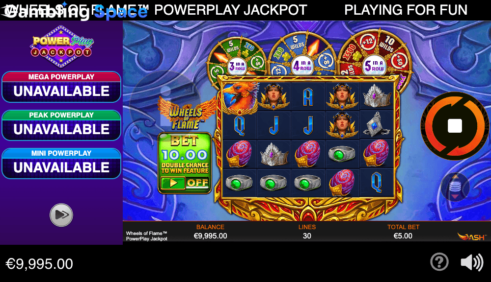 Wheels of Flame PowerPlay Jackpot – Screenshot 3