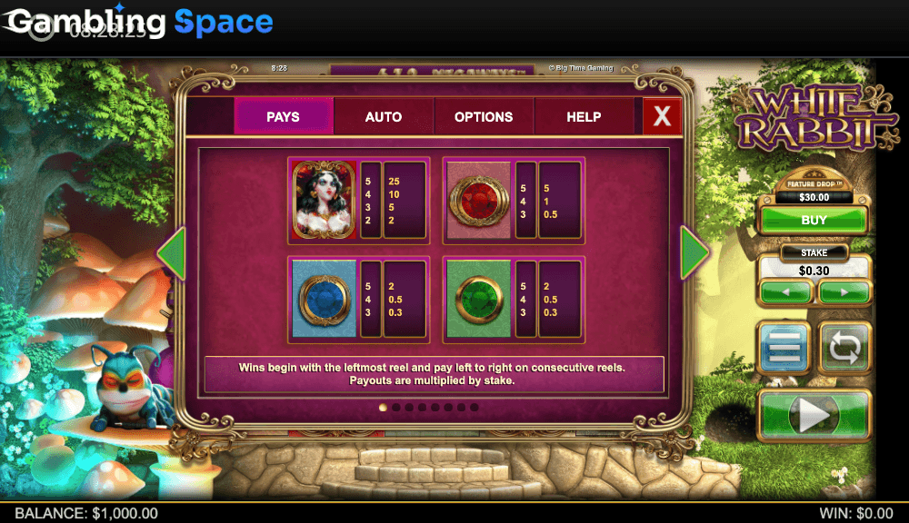 White Rabbit Megaways – Screenshot 1