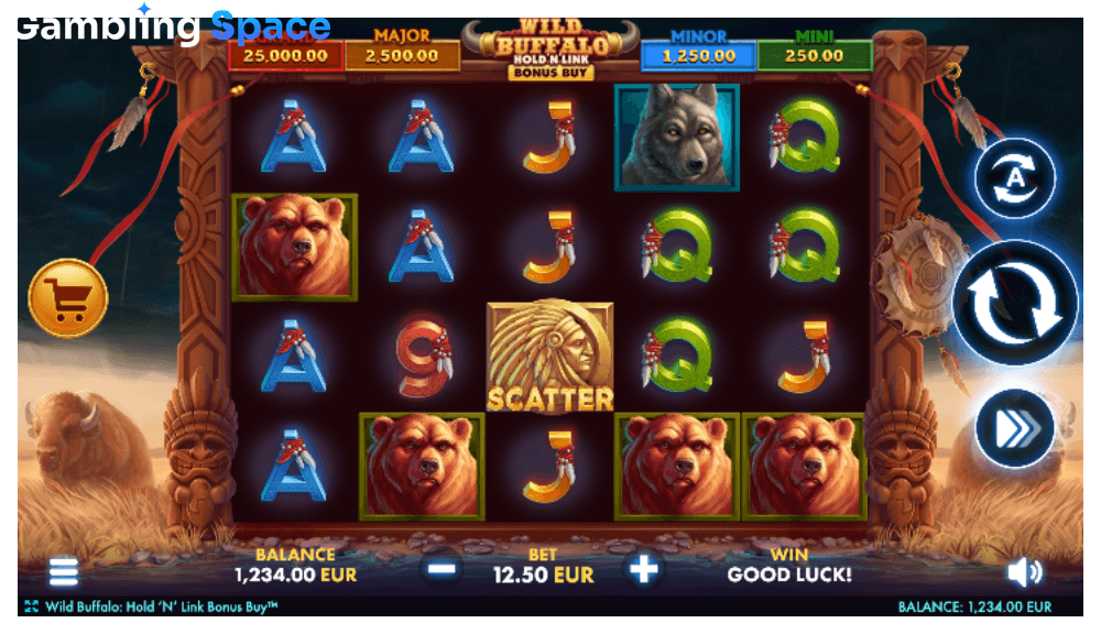 Wild Buffalo Hold 'N' Link Bonus Buy – Screenshot 2