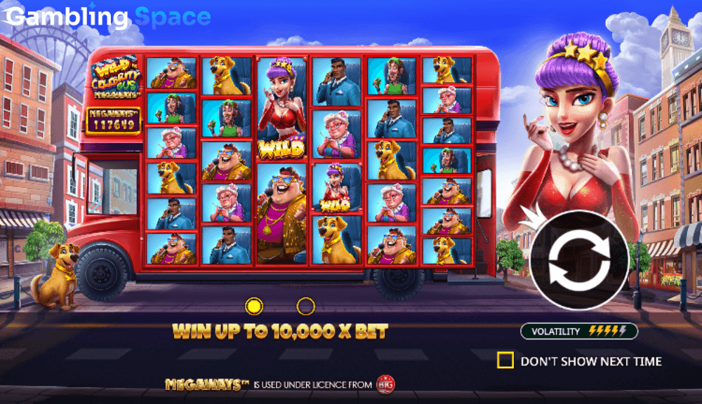 Wild Celebrity Bus Megaways – Screenshot 1