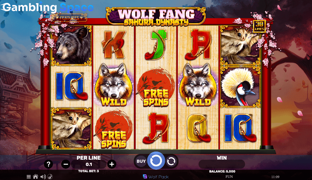 Wolf Fang Sakura Fortune – Screenshot 2